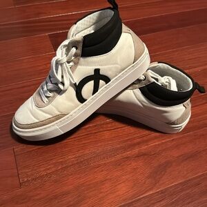 Loci Women's Hero Ten Mid-Top Court Sneaker Shoes Natural Black Stone Size 8 US